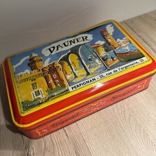 Alte Blechdose Perpignan, Frankreich, Dose Blech, Nougats, vintage, shabby chic