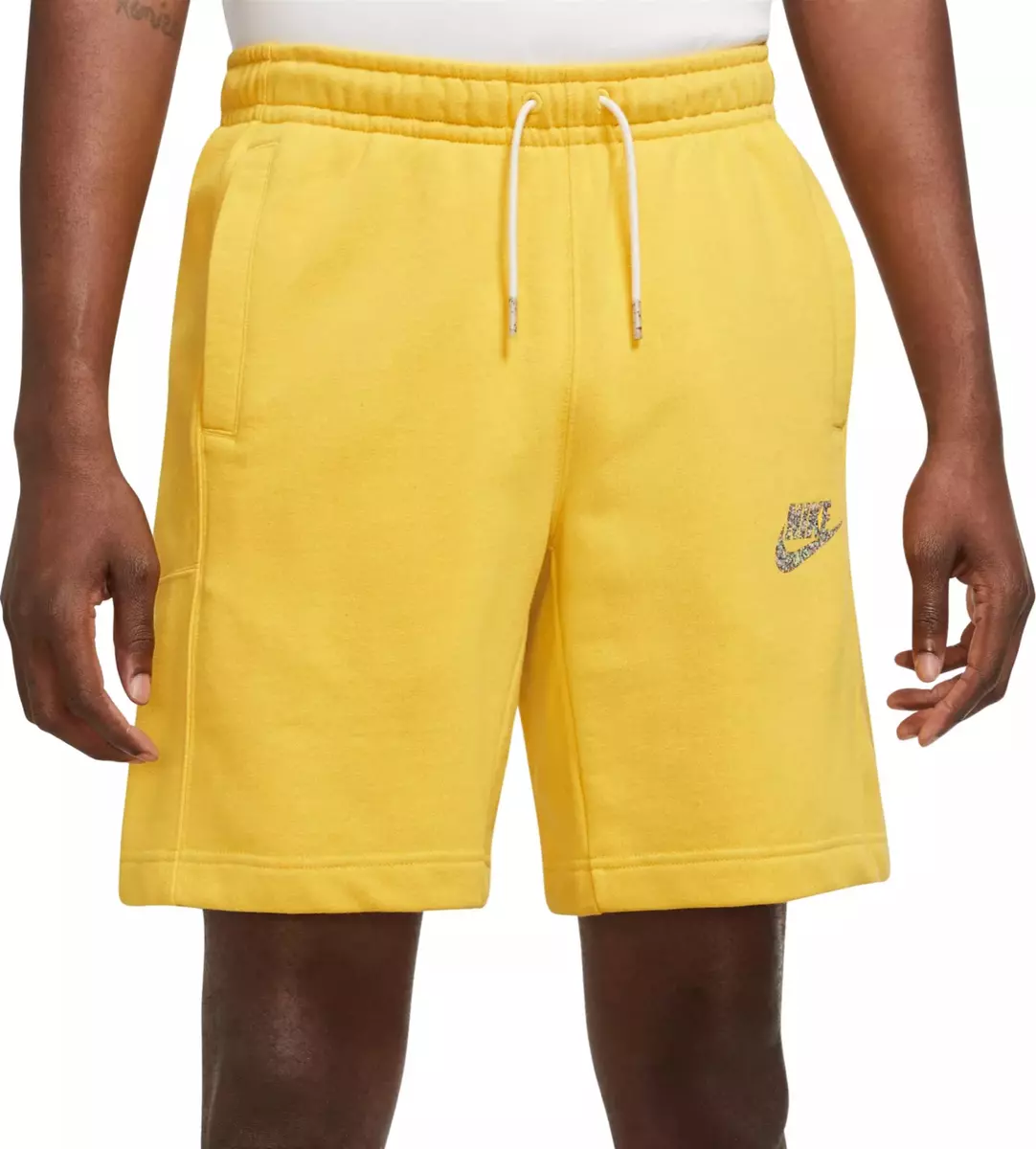 yellow nike shorts men
