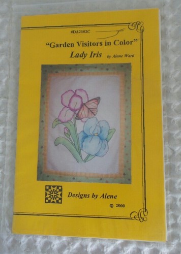 GARDEN VISITORS Wall Quilt Patterns FOUR Designs Flowers Butterflies Alene Ward - Picture 8 of 11