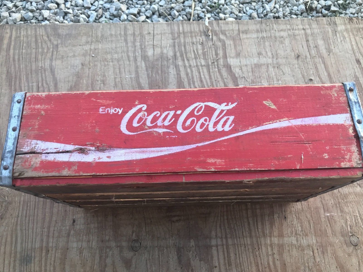 Coca-Cola 木製 ウッドクレート 赤　ヴィンテージ Vintage Red Coca Cola Coke Wooden Wood great for decor | eBay