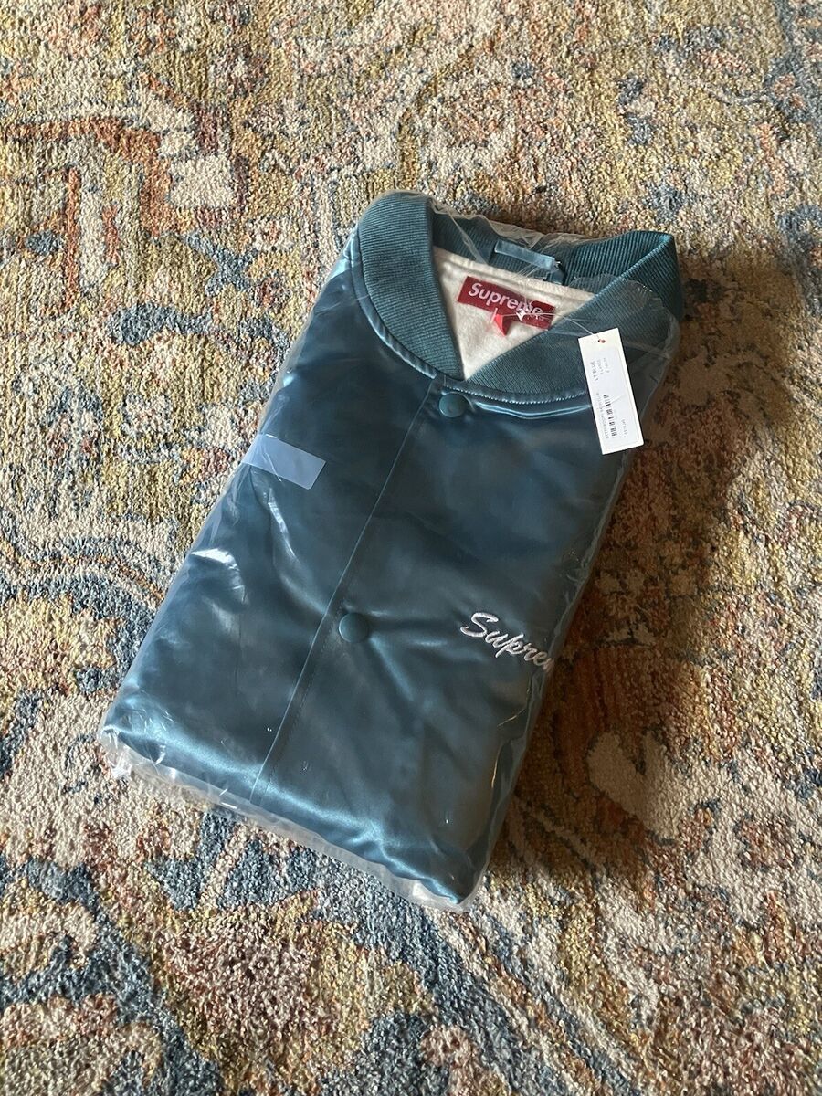 SUPREME BETTY BOOP SATIN CLUB JACKET LIGHT BLUE SS16 XL BNWT SUPREME BETTY BOOP SATIN CLUB JACKET LIGHT BLUE SS16 XL BNWT