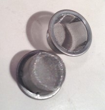 2x Pipe Screen 12mm 1/2" Dome Rim Cup Basket Fine Mesh Bowl Glass Male Slide