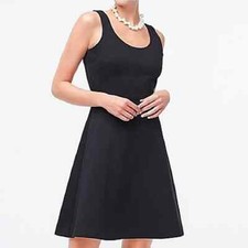 Women's J.Crew Little Black Skater Dress Sz S LBD Twee Gift Minimalist Going Out