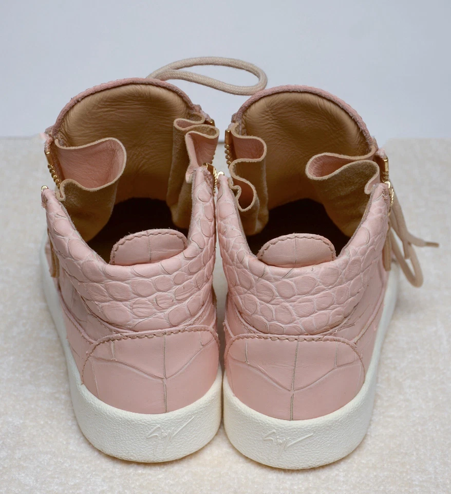 GIUSEPPE ZANOTTI розовый змея выбитый высокий верхний кроссовки размер 35 - Изображение 2 из 4