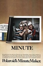 1977 Polaroid SX-70 Alpha 1 Camera Vintage Color Print Ad Photography Ephemera
