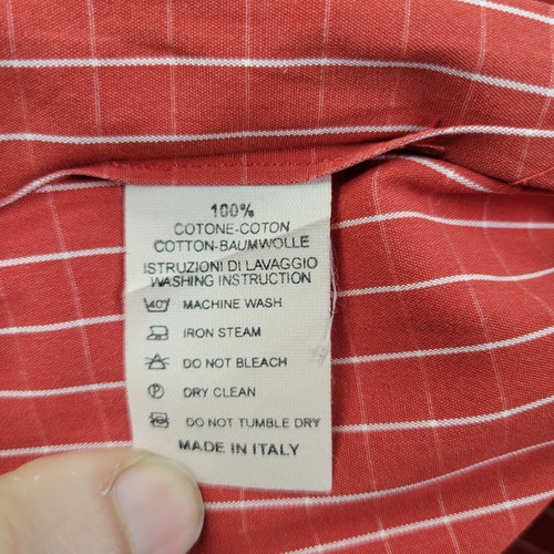 Acorn by Bob Goldfeder Shirt Mens Large Red Check Button Up Long Sleeve - Picture 11 of 12
