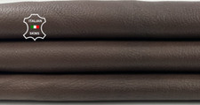 NATURAL BROWN GRAINY ROUGH VEGETABLE TAN Thick Goat leather 3 sqf 1.2mm C4821