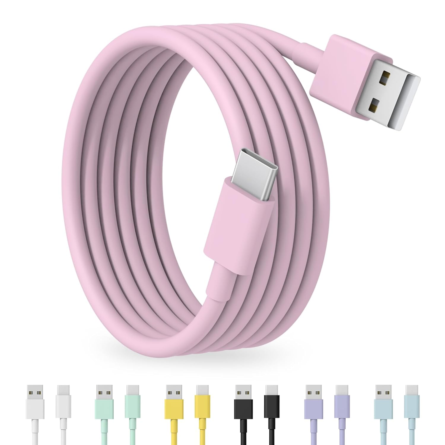 USB to USB C Cable 5FT for Iphone 16 15, [Apple Mfi Certified] USB C Cable Compa