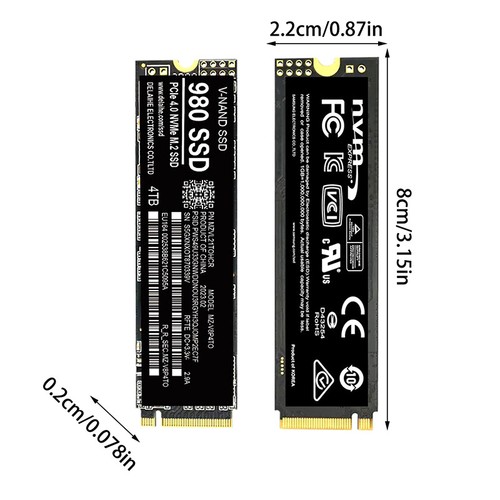 M.2 NVME PCIE4.0 4TB 2TB 1TB Nternal Solid State Drives For Laptop And Deskt GF - Afbeelding 3 van 11