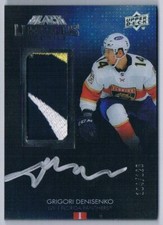2021-22 BLACK LUSTROUS ROOKIES PATCH AUTO GRIGORI DENISENKO 104/125 FLORIDA