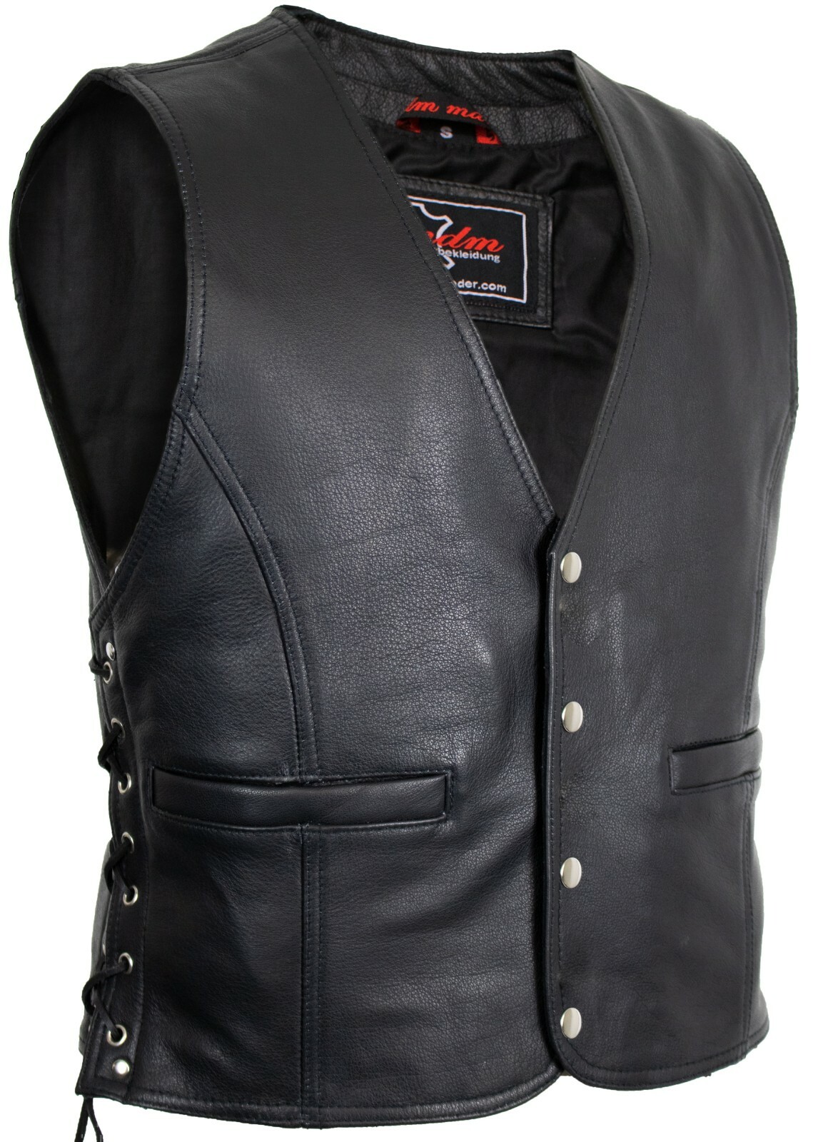 MDM9005 Męska skórzana kamizelka motocyklowa Kamizelka motocyklowa Rocker Vest Cowl Bardzo popularne, GORĄCE