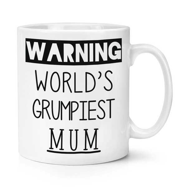 Warnung World's Grumpiest Mutter 284Ml Becher Tasse MüRrisch Toll Best Tag Funny-image