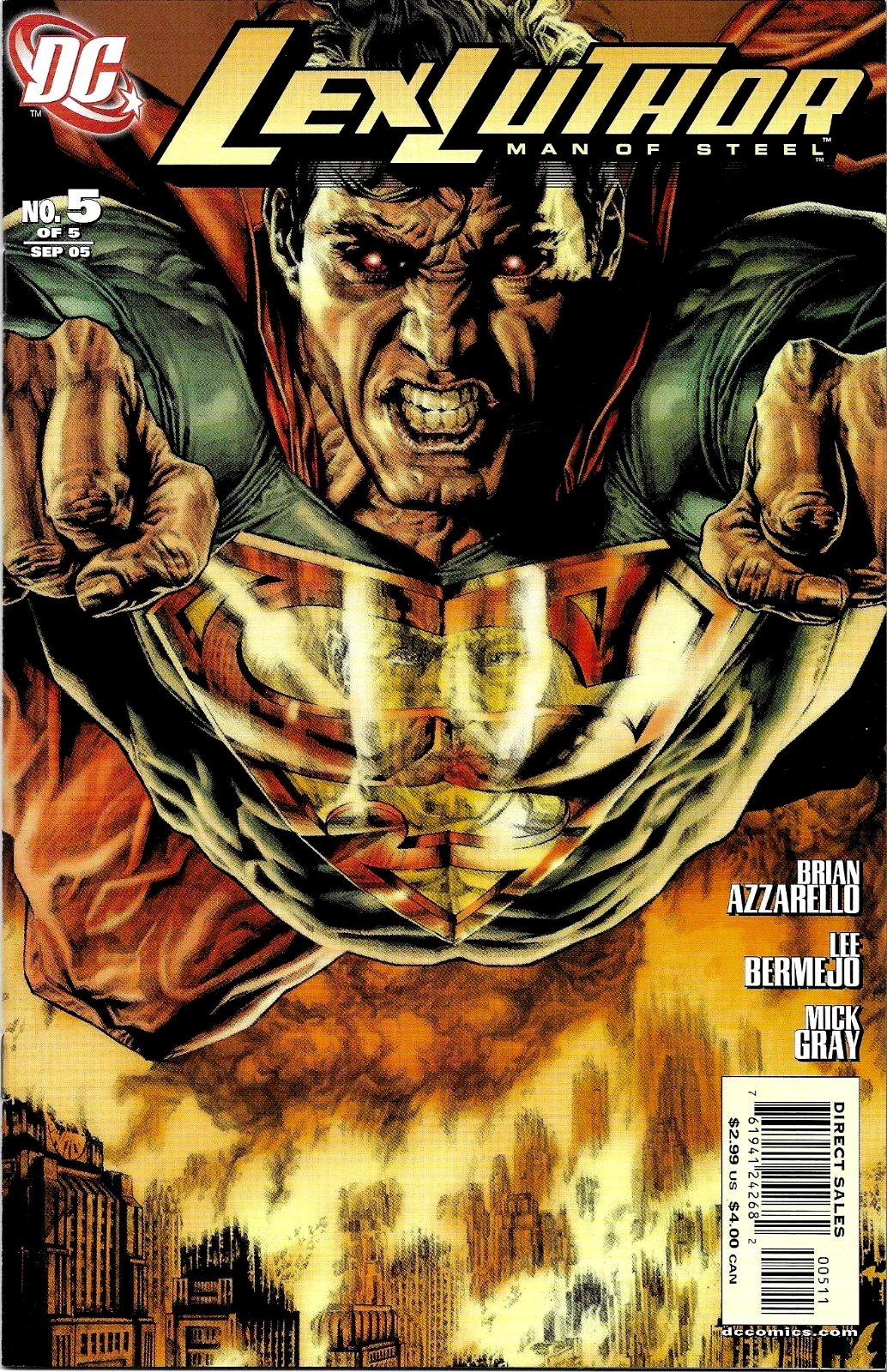 LEX LUTHOR MAN OF STEEL #5 (OF 5)  LEE BERMEJO  DC COMICS SEP 2005  NM