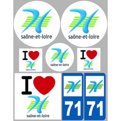 Autocollant Saône-et-Loire (71) – Régionalisme Et Voyage – Décoration Originale