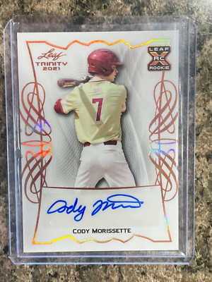 2021 Leaf Trinity Baseball Cody Morissette Base Auto Bronze XRC