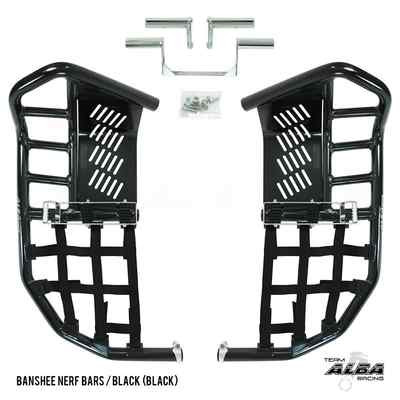 Yamaha Banshee YFZ 350 Nerf Bars Pro Peg Alba Racing Black/Black