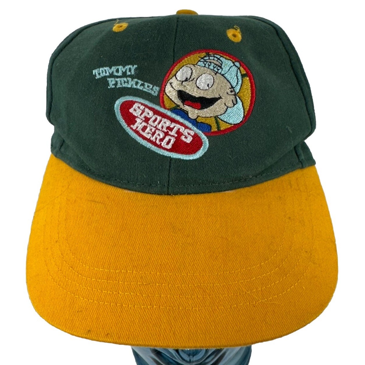Tommy Pickles Rugrats 1997 Vintage Kids Youth Hat Green & Yellow