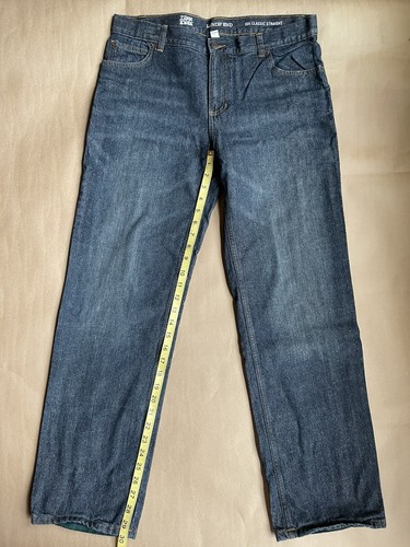 LANDS' END Young Men JEANS Size: 18 HUSKY (EXTRA LARGE) New SHIP FREE Lined Warm - Picture 7 of 12