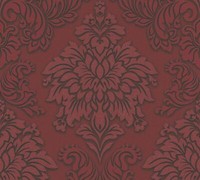 Vliestapete Barock Bordeaux Schwarz Glitzer 36898-3 (3,21€/1Qm)