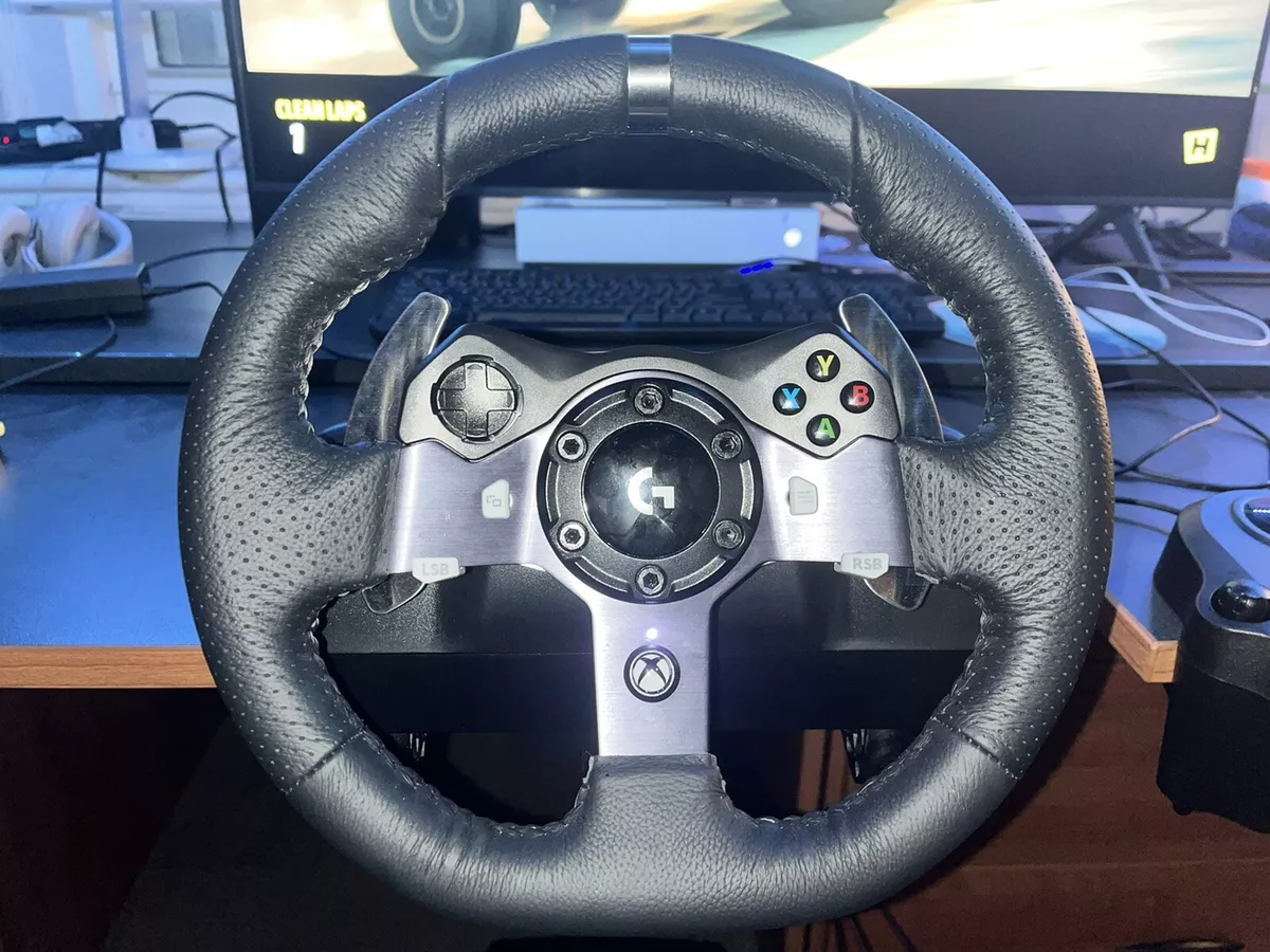 Logitech G920 Racing Wheel and Pedals For PC, Xbox X with Logitech Shifter