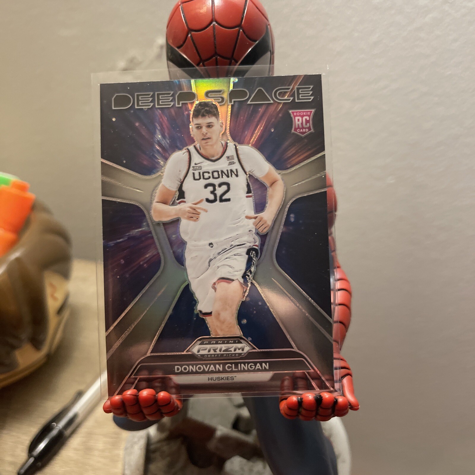 2024 Panini Prizm Draft Picks - Deep Space Silver Prizm #18 Donovan Clingan (RC)