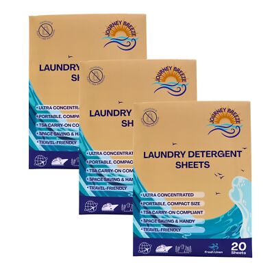Travel Laundry Detergent Sheets - Portable and Efficient Great for Cruises Ca...