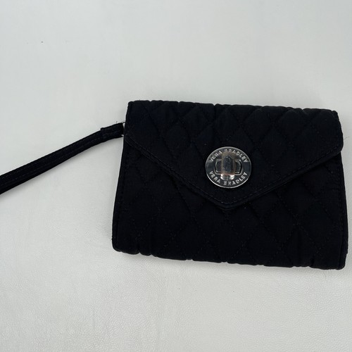 vera bradley black quilted wallet