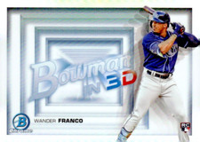 2022 Bowman Chrome Bowman in 3D #B3D1 Wander Franco Baseball Card Rays Nr Mt