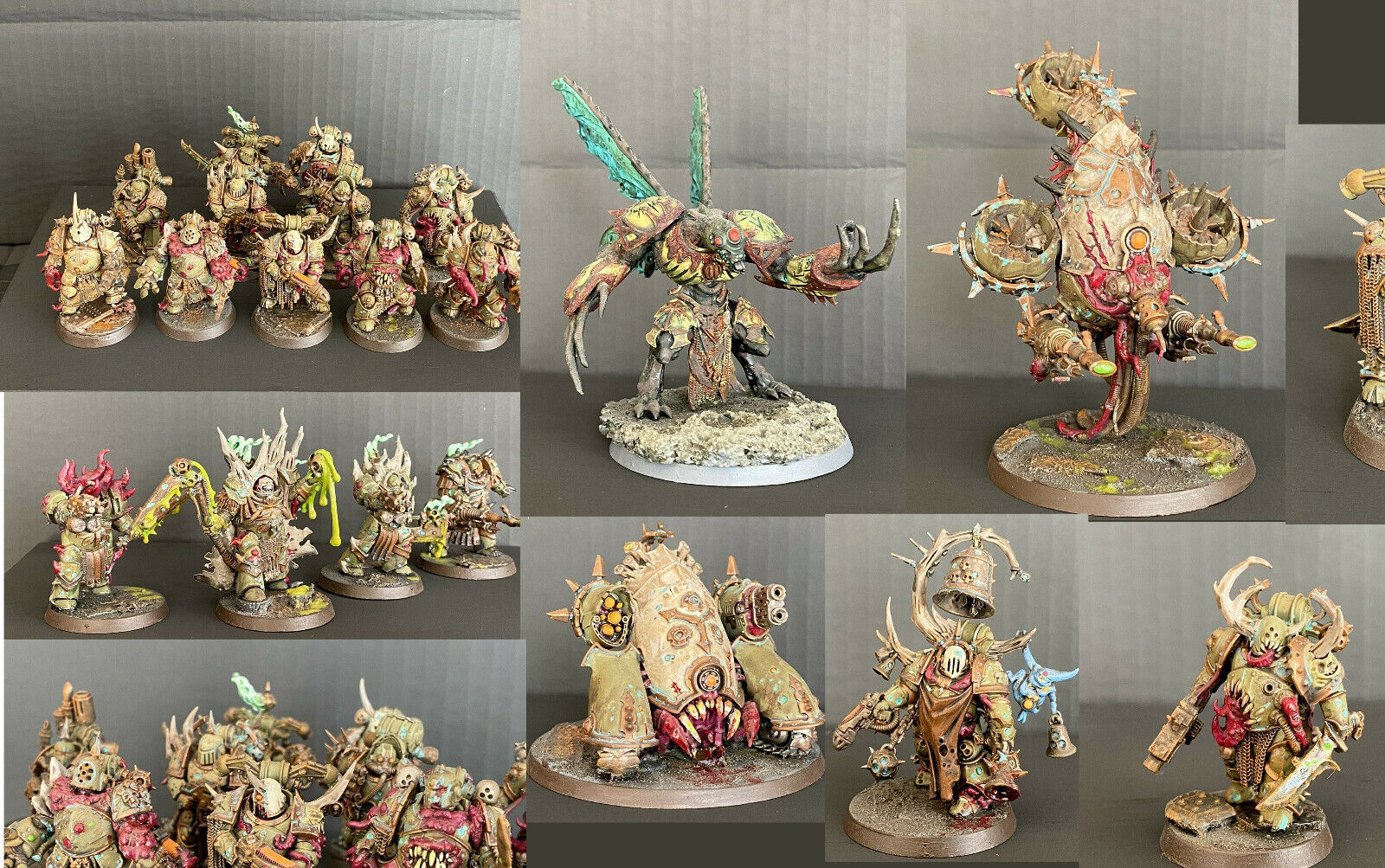 Warhammer 40k death guard Army Painted