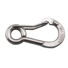 316 STAINLESS STEEL HARNESS CLIP WIRE LEVER CARABINER 5/16" (S0184-0080)