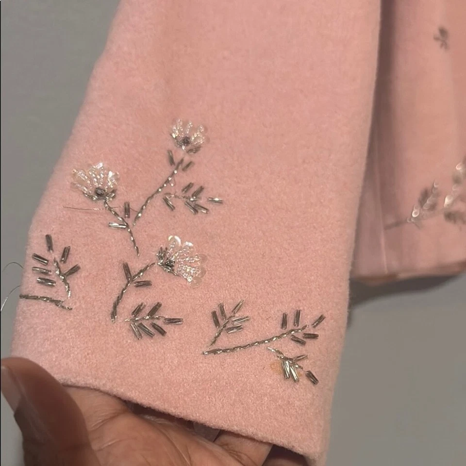 Blazer vintage y2k Karen Kane rosa con adornos metálicos talla grande Foto 2 de 4