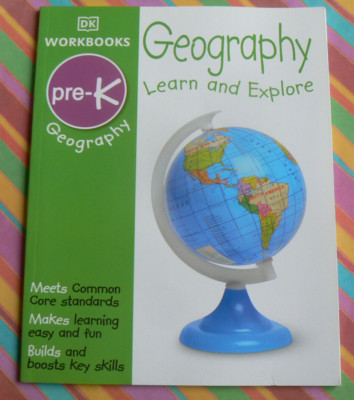 NEW DK Geography Learn&Explore Workbook Pre-K Dorling Kindersley,Fun Activities