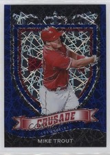 2021 Panini Chronicles Crusade Blue Velocity Prizm Mike Trout #19 12gr