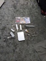 Nintendo Wii White Console with Two Controllers and Some Games Working