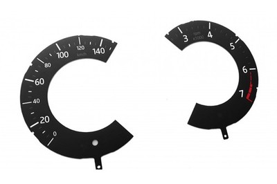 Jaguar F-Pace - Replacement tacho dials, face counter gauges, faces - converted 