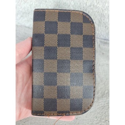 Monogrammed Brown Checkered Travel Manicure Pedicure Set Case & Tools