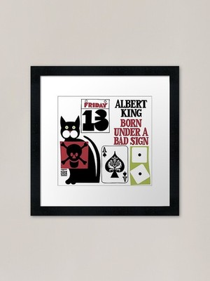 Albert King - Born Under a Bad Sign Gerahmtes Wandbild Poster Leinwanddruck Bild