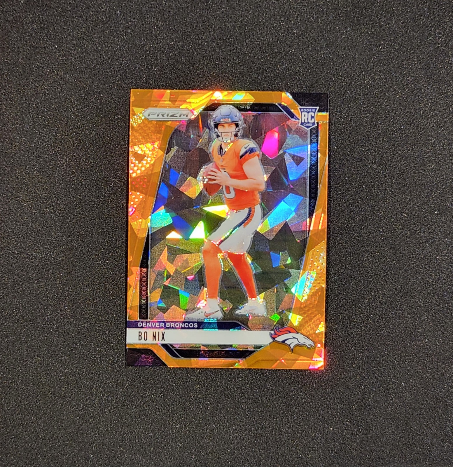 2024 Panini Prizm BO NIX Orange Cracked Ice Prizm Rookie RC Broncos #309