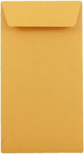  7 Coin Business Envelopes - 3 1/2 X 6 1/2 - Brown Kraft Manila - 50/Pack