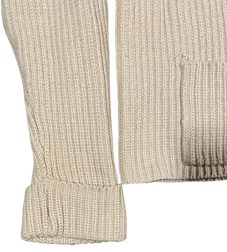 G.H. Suéter para mujer Bass & Co. tejido con cable beige con botones talla XL - Imagen 10 de 10