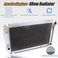 Fit 1972-1979 Ford Thunderbird Lincoln Continental Mercury Cougar 4 Row Radiator Fit 1972-1979 Ford Thunderbird Lincoln Continental Mercury Cougar 4 Row Radiator