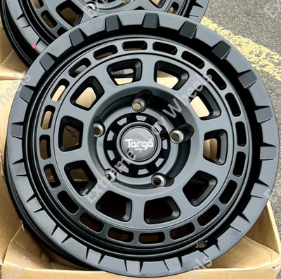 1x 17 Zoll schwarze TG9 Alufelgen F gewerblich belastbar 1100kg für Ford Transit