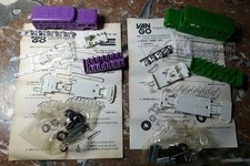 NOS NO BOX Vintage Mini Lindy Lindberg Model Kits LOT School Bus & Greyhound Bus