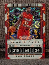 Paul George - 2020-21 Contenders Draft Picks Explosion Holo Card #19 Fresno