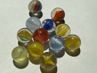 Lot of 12 Vintage Glass Toy Marbles Mixed Colors Swirl/Transparent — photo 5