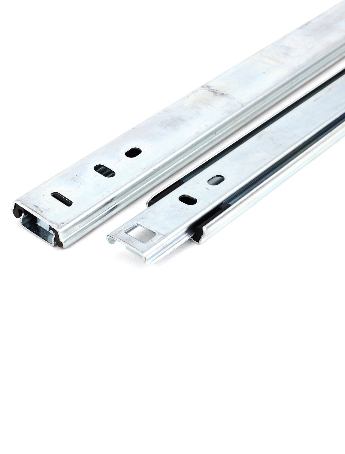 Pair 17" 440mm Telescopic Ball Bearing Side Mount Drawer Slides Runners Rails