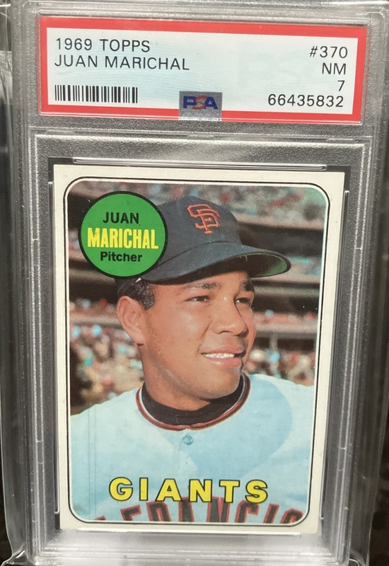 1969 Topps  Juan Marichal #370 PSA 7 Near Mint Vintage Sharp Undergrade HOF!