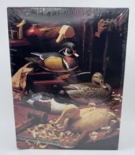Springbok Duck Puzzle Winter Afternoon Wood Carve 500 Pc 18"x23.5" New