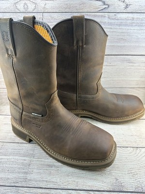 Carolina CA8536 Waterproof Work Boots Composite Toe EH SR Pull On Mens 9.5 2E