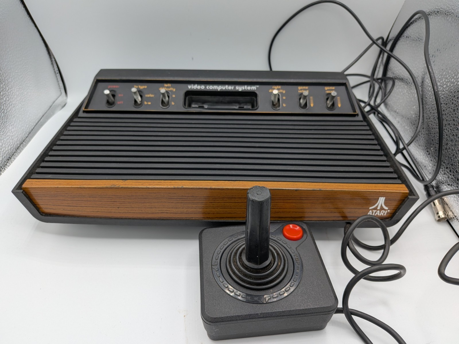 Atari 2600 Woodgrain Game Console Six Switch